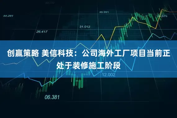 创赢策略 美信科技：公司海外工厂项目当前正处于装修施工阶段
